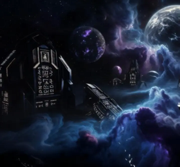 Futurisztikus magyar sci-fi és fantasy játék univerzum kozmikus tájjal