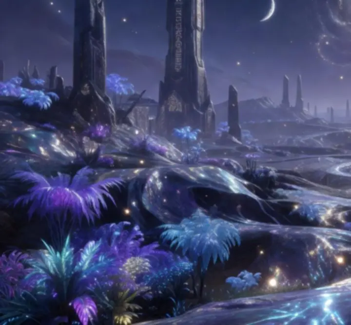 Különböző planéták és űrbázisok látványos sci-fi környezete