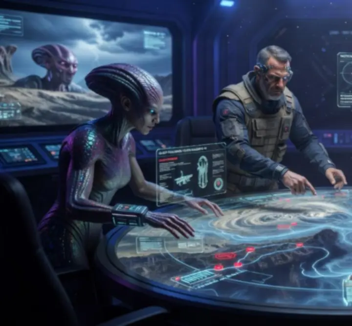 Haladó taktikai kombinációk látványos sci-fi effektusokkal