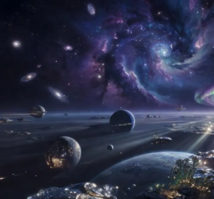 Kozmikus, misztikus sci-fi/fantasy tájkép az Ultimate Magyar Space univerzumából
